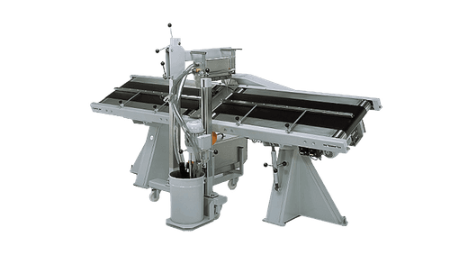 Inclined curtain coating machine